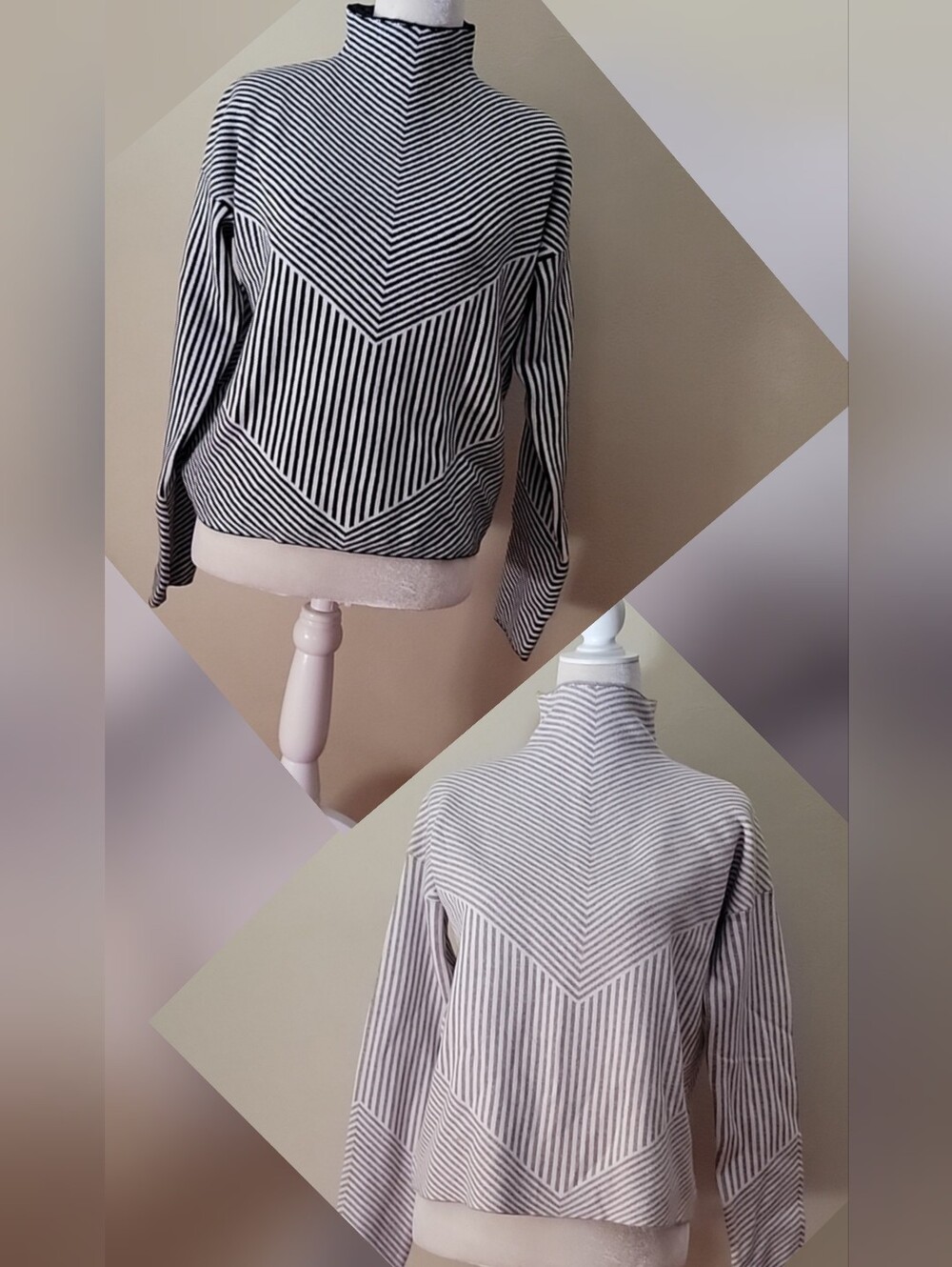 2 Stripe Sweater  NWOT Guaranteed FIRM PRICE